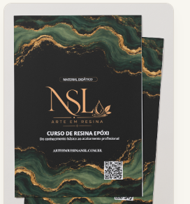 Capa do e-book Curso de Resina Epóxi